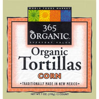 Whole Food's Brand 365 Organic Corn Tortillas